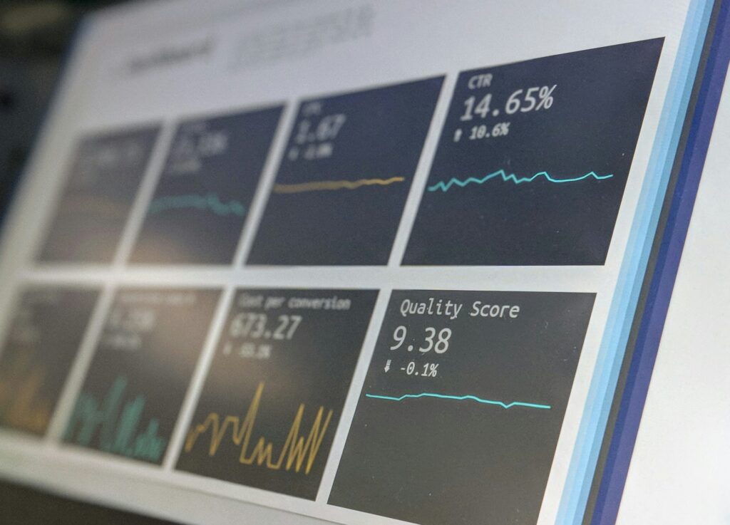 metas smart - monitor mostrando indicadores
